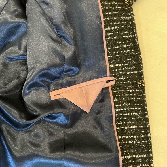 NWT J. Crew Tweed Lurex Lady Day Coat Braided Trim in Black and White Size 6 - Picture 12 of 15